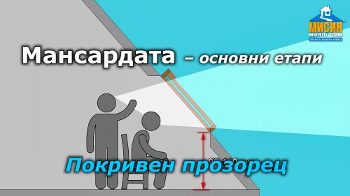 Усвояване на таванско помещение - топлоизолация, покривни прозорци, покрив